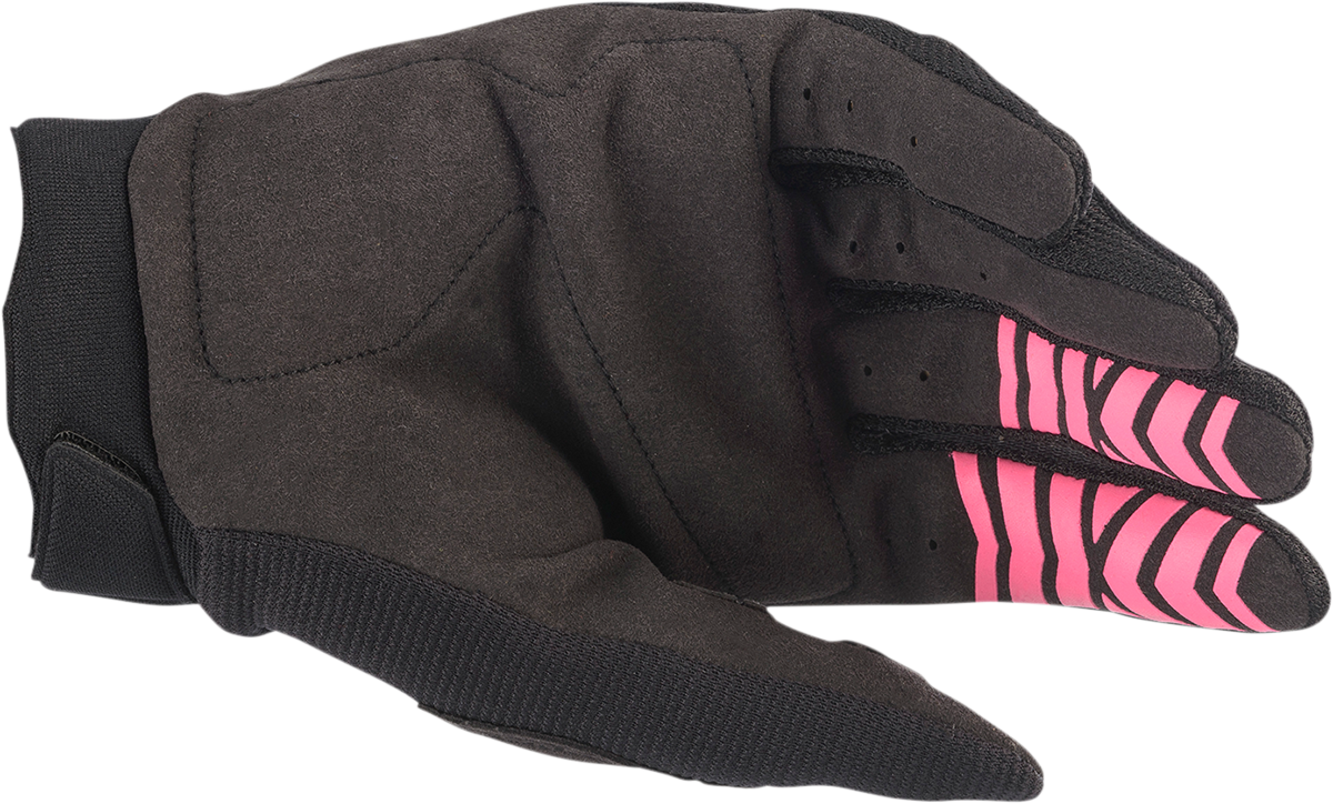 Women\'s Stella Full Bore Gloves - Black/Fluo Pink - XL