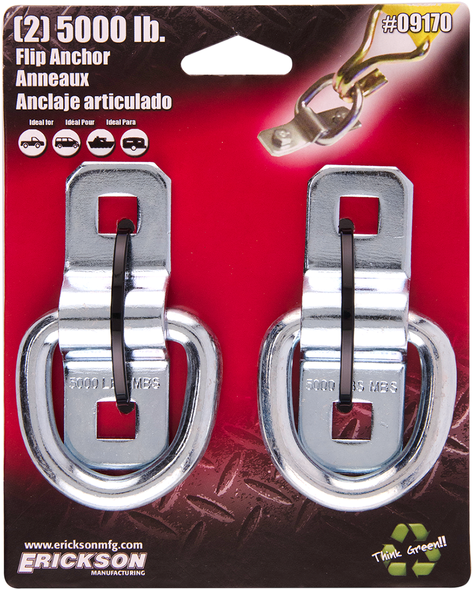 Flip-Style Anchor Rings - 5000 lb-Rated