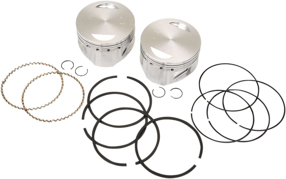 Piston Kit - for 100\" & 107\" Super Sidewinder® - 4.0\" - +.020 1984 - 1999