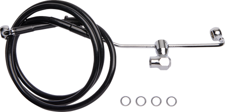 Brake Line - Rear - Non-ABS - Black 2014 - 2019