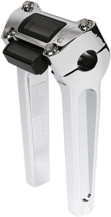 Risers - Straight - 8\" - Gauge Cutout - Chrome 2018 - 2021