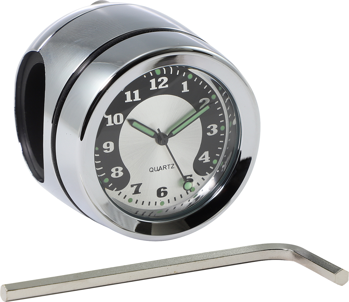 Handlebar Mount Clock - Chrome - For 1\" Bar