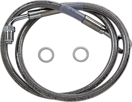 Brake Line - +10\" - Stainless Steel - \'18-\'22 Softail 2018 - 2023