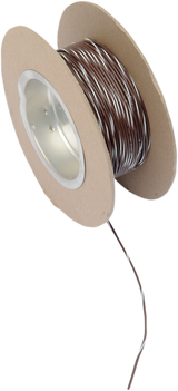 100\' Wire Spool - 18 Gauge - Brown/White