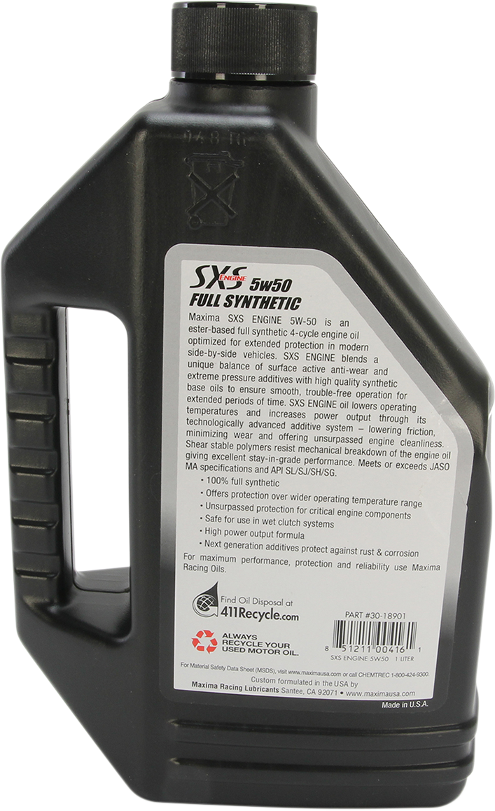 SXS UTV Synthetic 4T Oil - 5W-50 - 1L