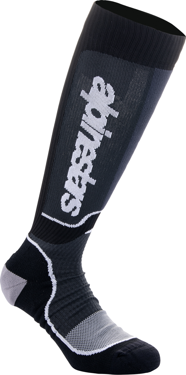 MX Plus Socks - Black/White - Large