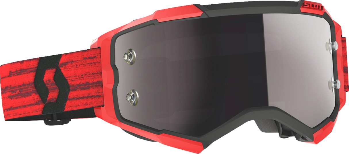 Fury Goggle - Red - Silver Chrome Works Lens
