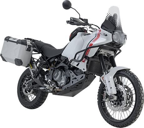 TRAX ADV Aluminum Case System - Silver - Ducati DesertX \'22-\'24 2022 - 2024