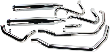 Down Under Exhaust - Chrome - Straight Can 2009 - 2016