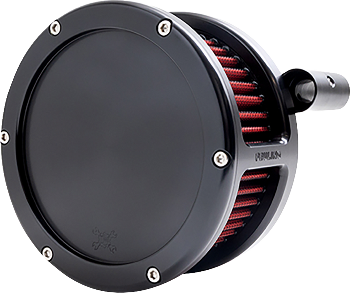 BA Air Cleaner Kit - Black with Red Filter - \'93-\'99 Evolution Big Twin 1993 - 1999
