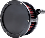 BA Air Cleaner Kit - Black with Red Filter - \'93-\'99 Evolution Big Twin 1993 - 1999
