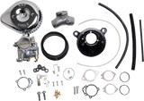 Super G Carburetor with Stealth Air Cleaner Kit - Chrome - Evolution Big Twin 1984 - 1999