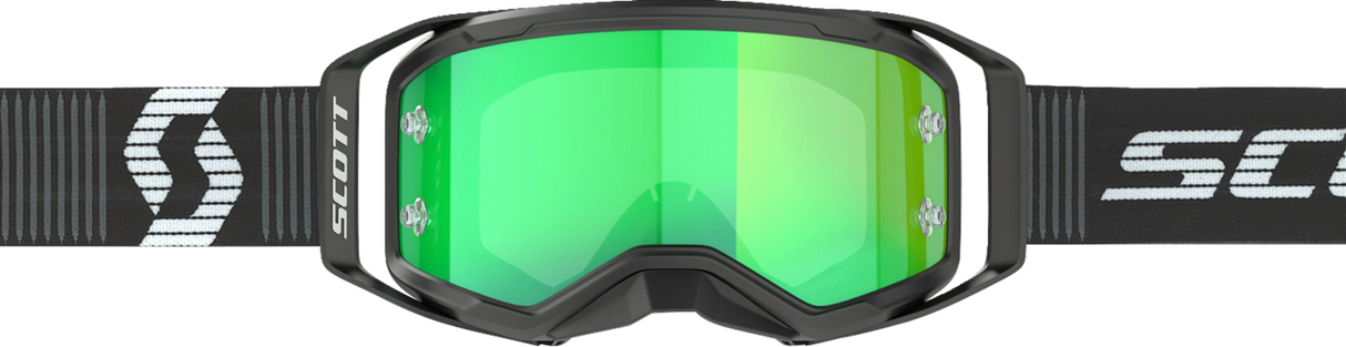 Prospect 2.0 Goggle - Black/White - Green Chrome Works Lens