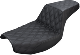 Step-Up Seat - Full Lattice Stitch - Black - FXR 1986 - 1994