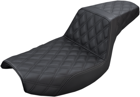 Step-Up Seat - Full Lattice Stitch - Black - FXR 1986 - 1994