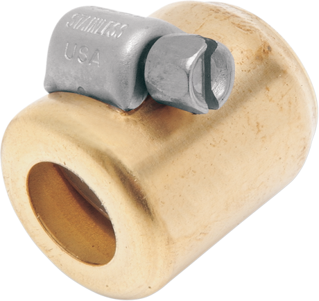 Fuel Line Hose Clamp - Brass - 1/4\" - 5/16\" - 6-Pack