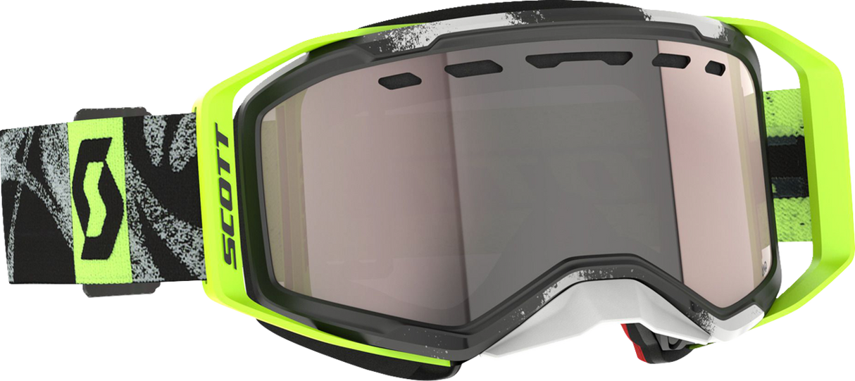 Prospect 2.0 SMB Goggle - Caviar Black/Safety Yellow - AMP Silver Chrome Lens