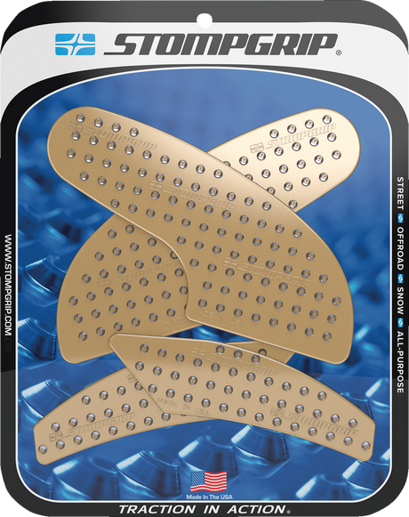 Traction Pad Tank Grips - Volcano - Clear - Supersport 950/S 2021 - 2024