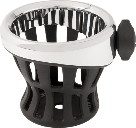 Drink Holder - Gen 2 - Chrome - Chrome 1-1/8\"/1-1/4\" Handlebar Mount