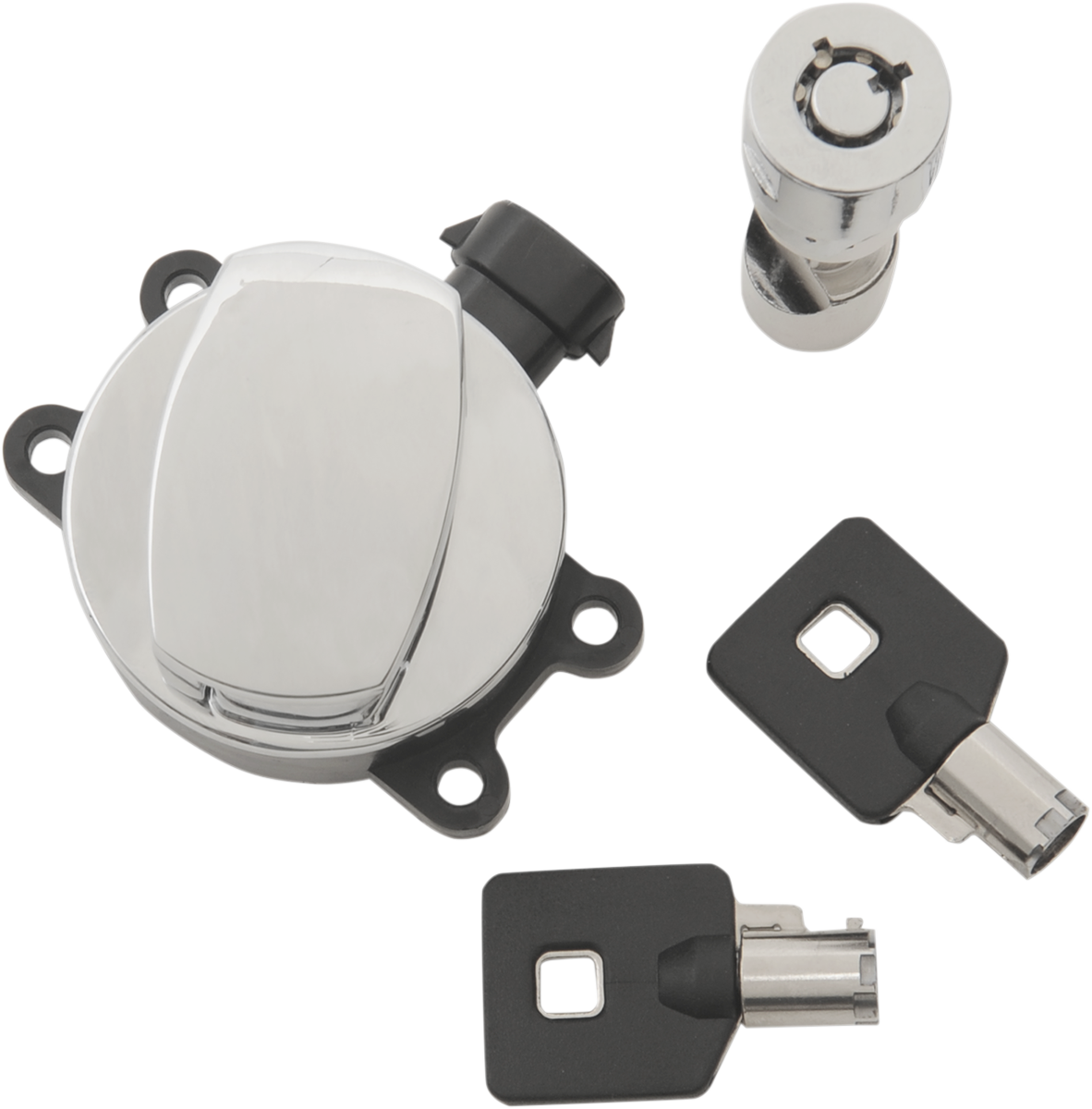 Side Hinge Ignition Switch with Fork Lock - Chrome 2011 - 2017