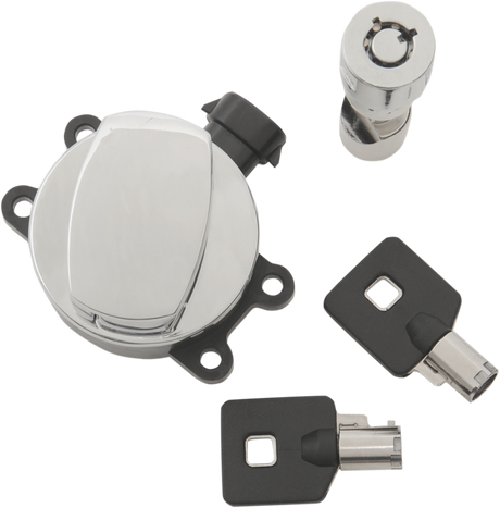 Side Hinge Ignition Switch with Fork Lock - Chrome 2011 - 2017