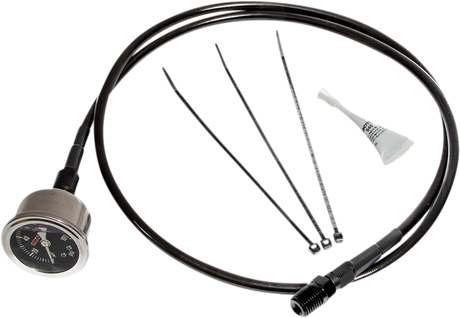 Remote Oil Pressure Gauge/Line Kit - Black - M8 2017 - 2023