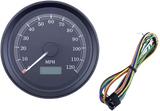 Universal 3-3/8\" Programmable Electronic Speedometer - MPH - Black Face - Black Bezel