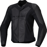 Stella Faster v3 Leather Jacket - Black/Black - US 2 / EU 38