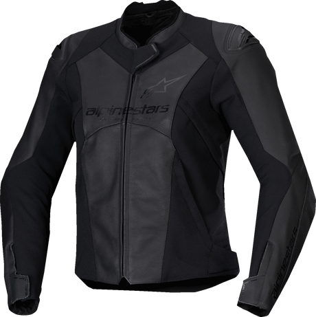 Stella Faster v3 Leather Jacket - Black/Black - US 14 / EU 50