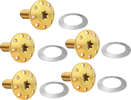 Bolt Kit - Holeshot/Front/Floating/Brake Rotor - Spoke Mount - Gold - 5 Pack 2014 - 2025