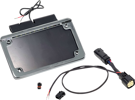 Saddlebag Tag Holder w/ Illuminated License Plate Frame - \'14 FLHT 2014 - 2024
