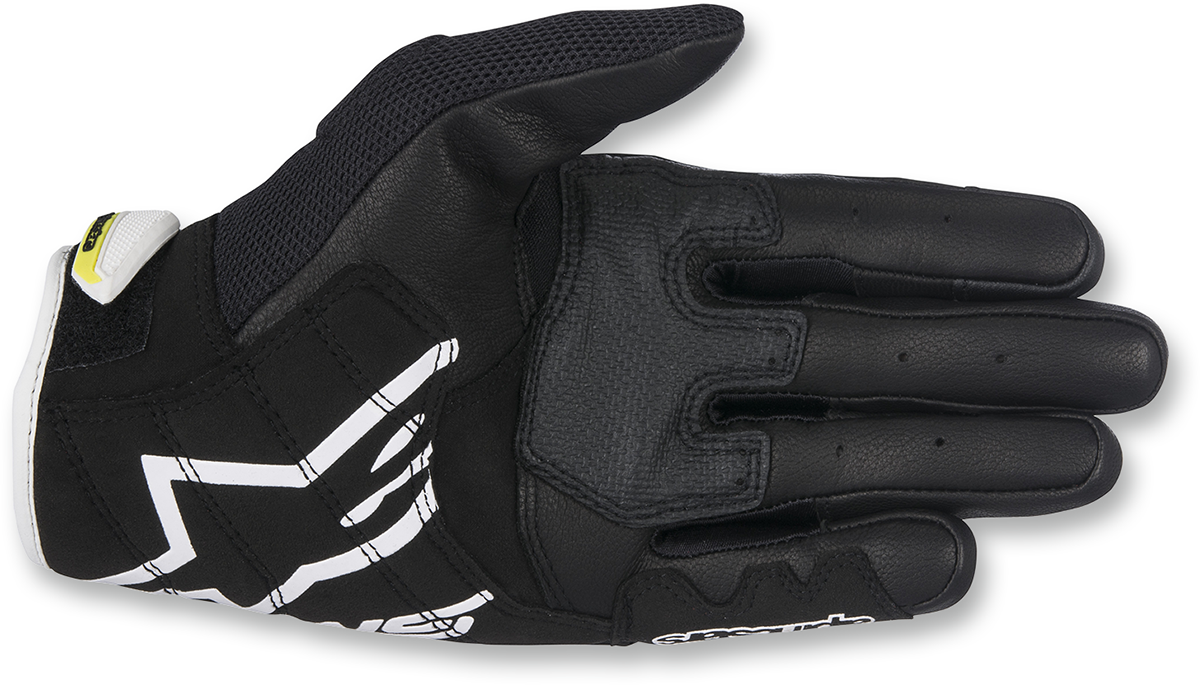 SMX-2 Air Carbon V2 Gloves - Black/White/Fluo Yellow - XL
