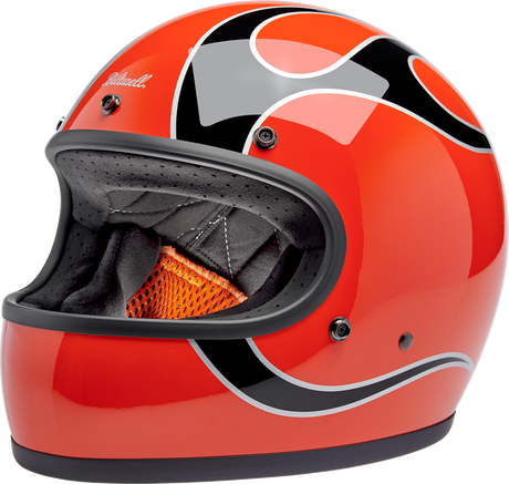 Gringo Helmet - Flames - Competition Orange - XS