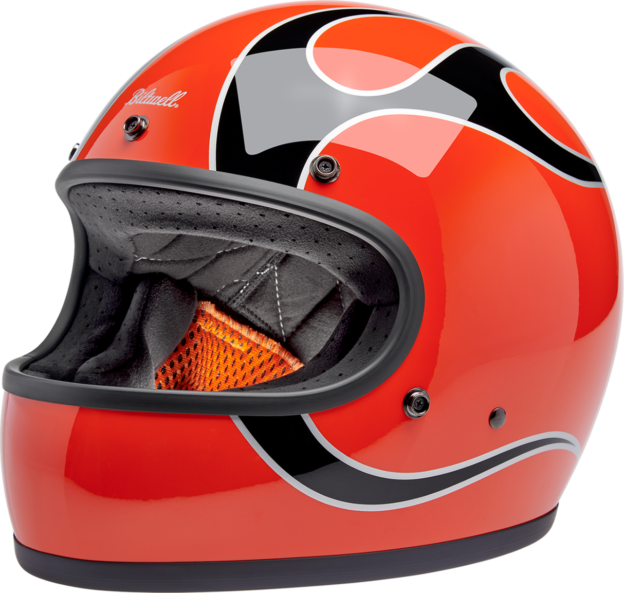 Gringo Helmet - Flames - Competition Orange - Medium