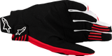 Techstar MX Gloves - Black/Bright Red - Medium