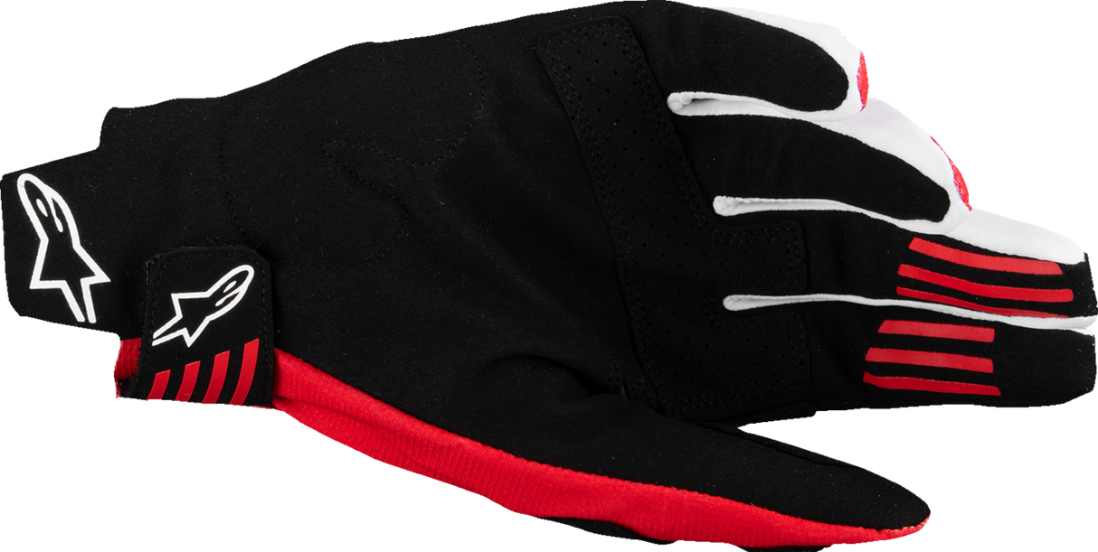 Techstar MX Gloves - Black/Bright Red - XL
