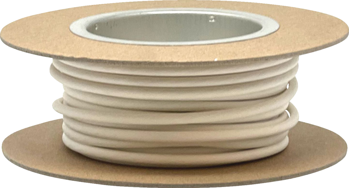 25\' GXL Wire Spool - 10 Gauge - White