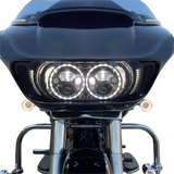 Bullet-Style Dual Front Turn Signal Insert - White - Amber 2007 - 2021