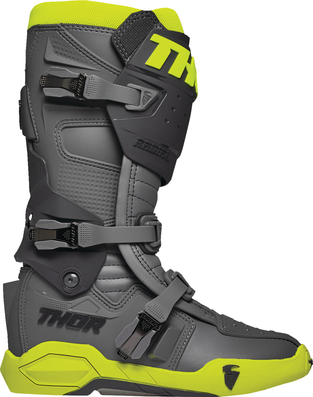 Radial Boots - Gray/Fluorescent Yellow - Size 7