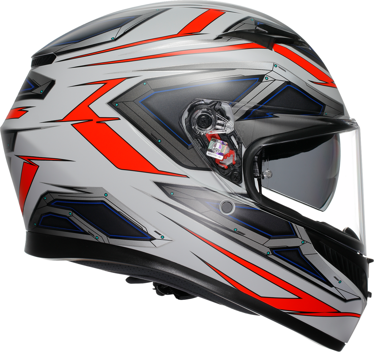 K3 Helmet - Space - Matte White/Red Fluo - XL