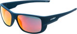 Throttle Sunglasses - Matte Petrol Blue - Red Mirror Lens