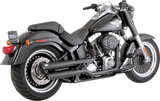 3\" Twin Slash Slip-On Mufflers - Black 2010 - 2017