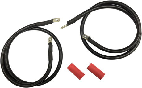 Black Battery Cable Set - \'89-\'92 FL 1989 - 1992