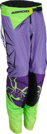 Youth Agroid Mesh Pants - Purple/White - 24
