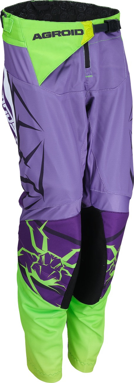 Youth Agroid Mesh Pants - Purple/White - 24
