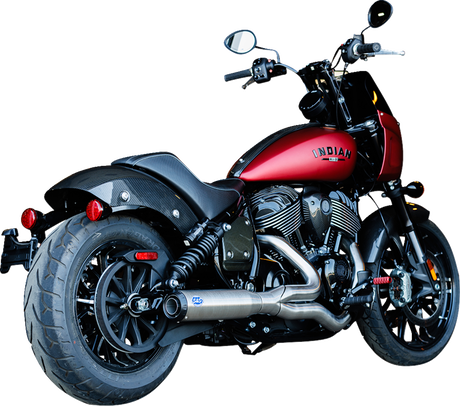2-into-1 Qualifier Exhaust System - Stainless - 49-State - Indian Chief 2022 - 2024