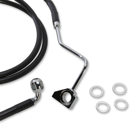 Brake Line - Front (Upper) - Black - +6\" 2015 - 2022