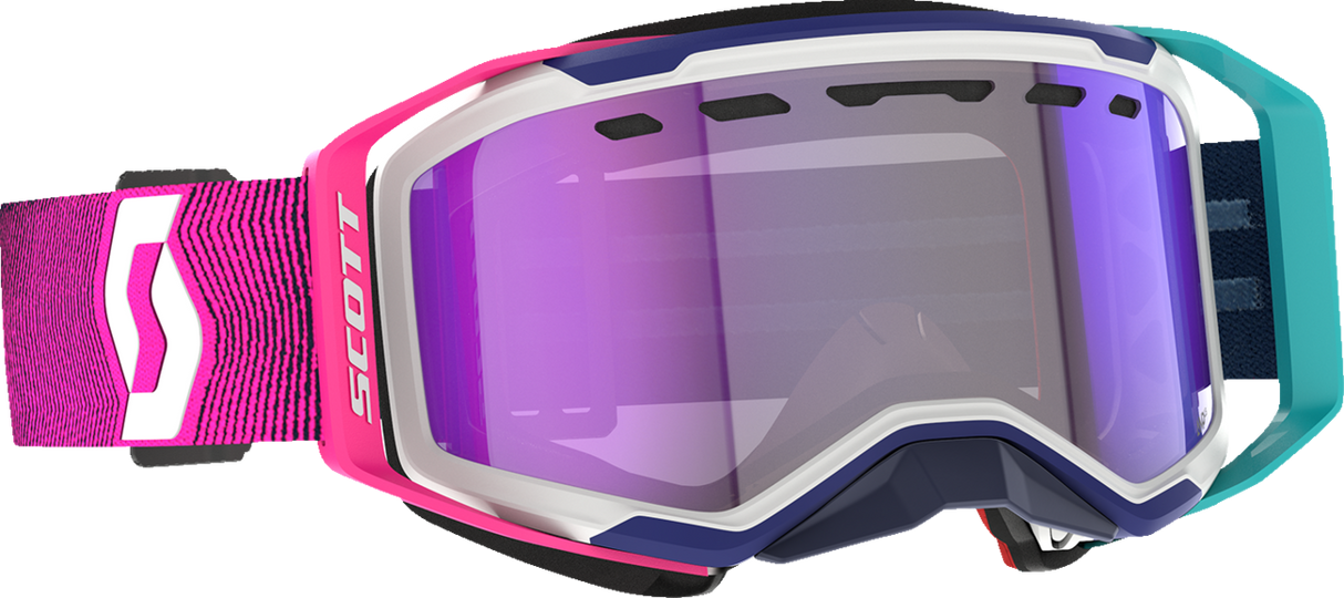 Prospect 2.0 SMB Goggle - Stealth Blue/Radiant Pink - Dual - Light Sensitive - Blue Chrome Lens