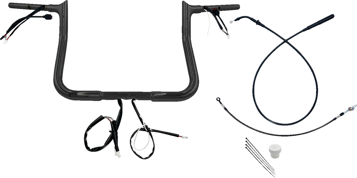 1-1/4\" EZ Install Pointed Top Handlebar - 11\" - Black 2023 - 2024