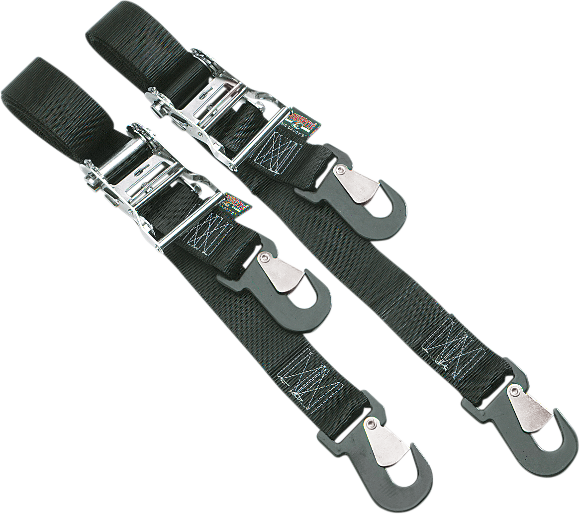 Big Daddy Tie-Down - 2\" - 2 Snap-hook Ends - Black